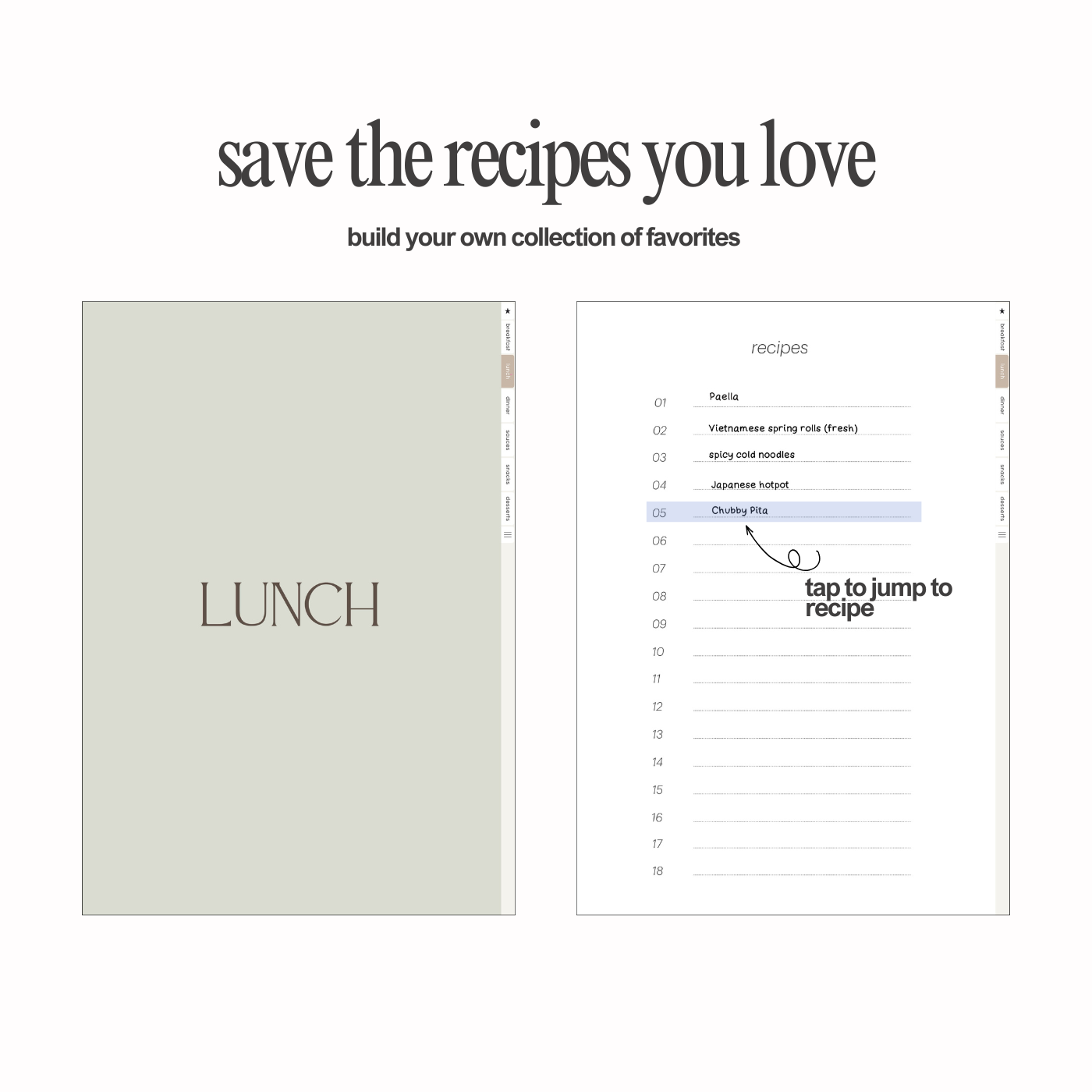 Create-your-own Cookbook | Recipe Book