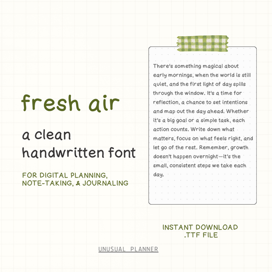 Fresh Air Handwritten Font