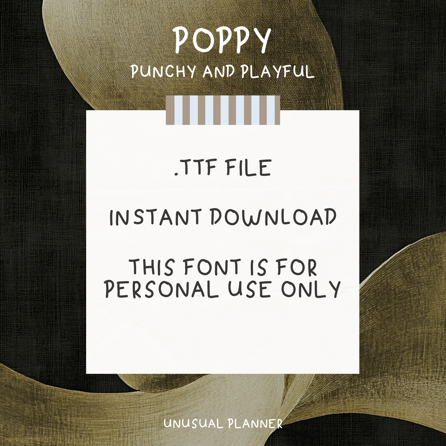 Poppy Handwritten Font