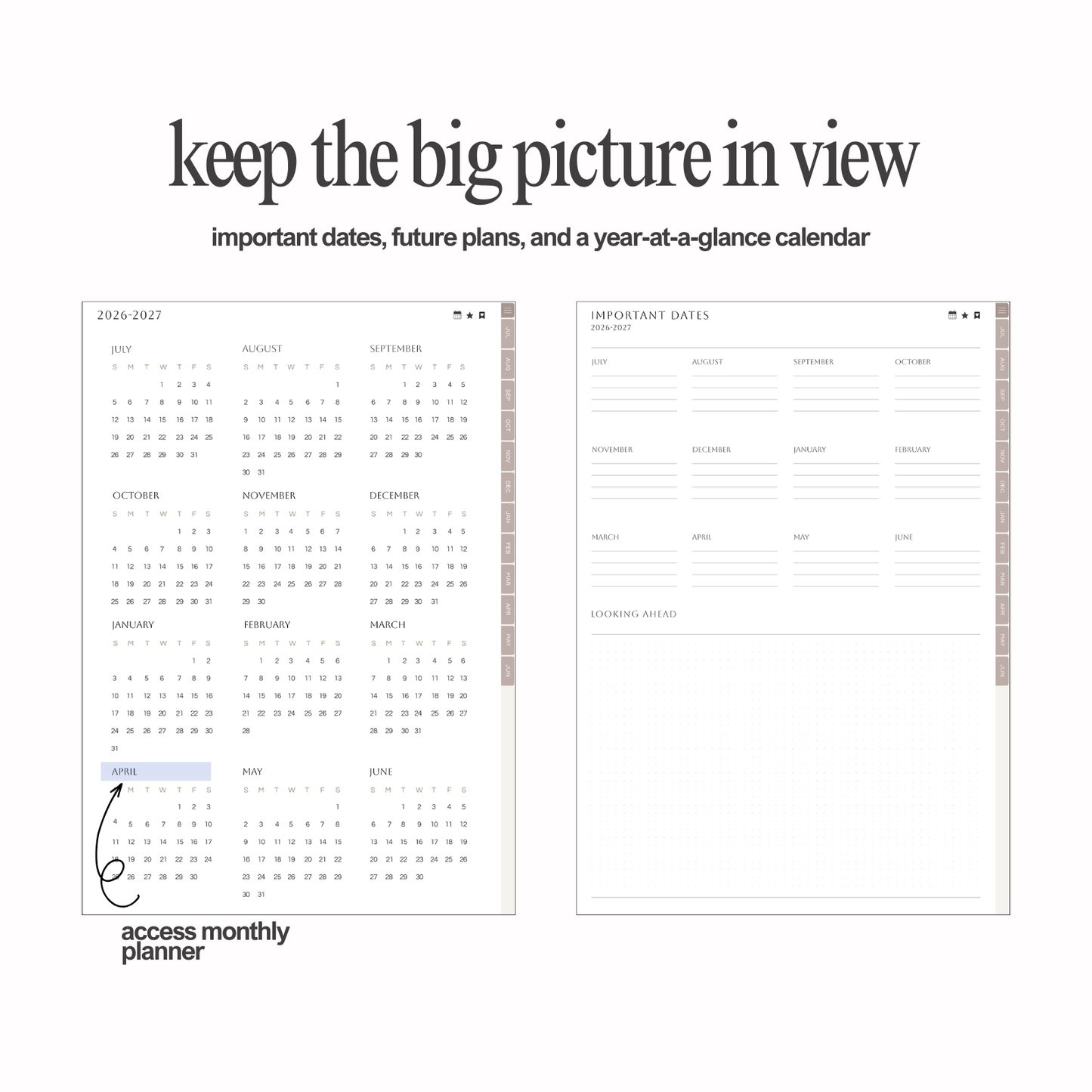 2026-2027 Focus Planner