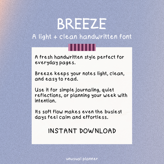 Breeze Handwritten Font