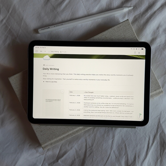 Daily Writing Notion Template